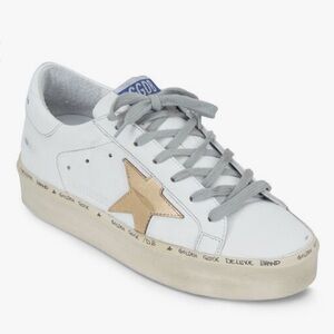Golden Goose Hi Star Gold Leather Low Top Sneaker